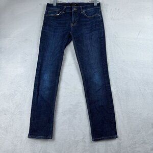 DSTLD Skinny Jeans Mens Size 30X32 Dark Wash Mid Rise Blue Five Pockets